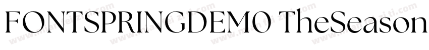 FONTSPRINGDEM0 TheSeasonsLightItali字体转换